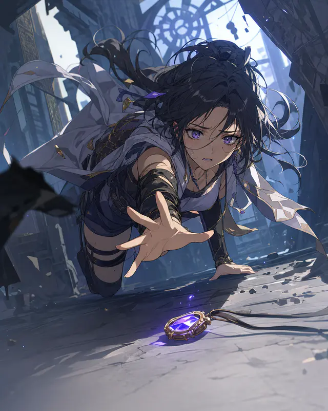 Model-specific anime motion logic sheet — Action Qte Handoff