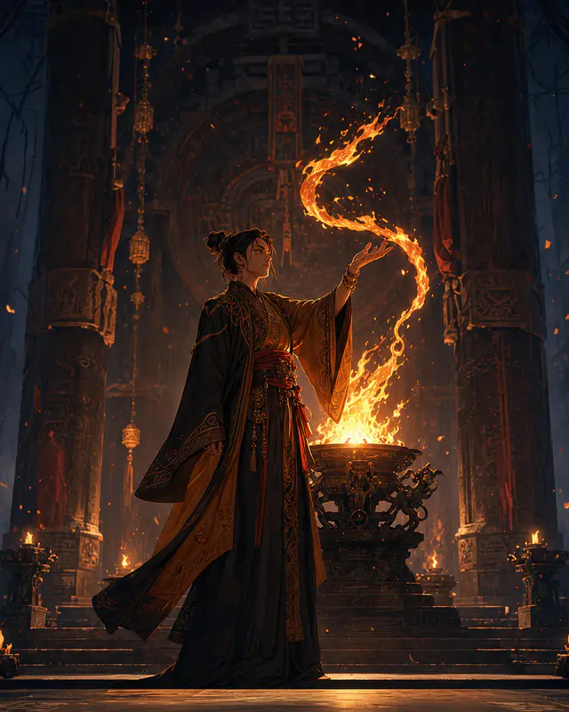 Living-flame ritual motion board — Motion Handoff
