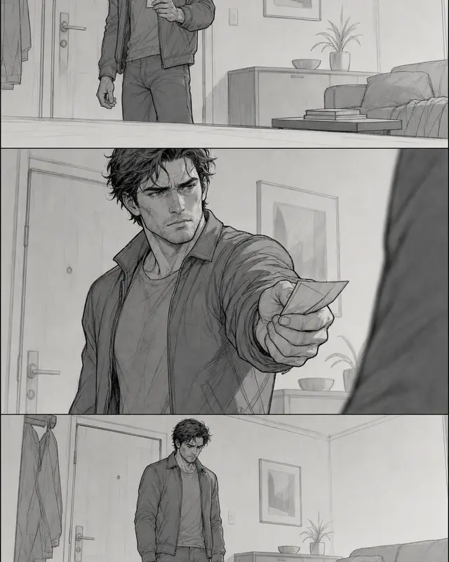 Monochrome near-equal storyboard board — Storyboard Continuity