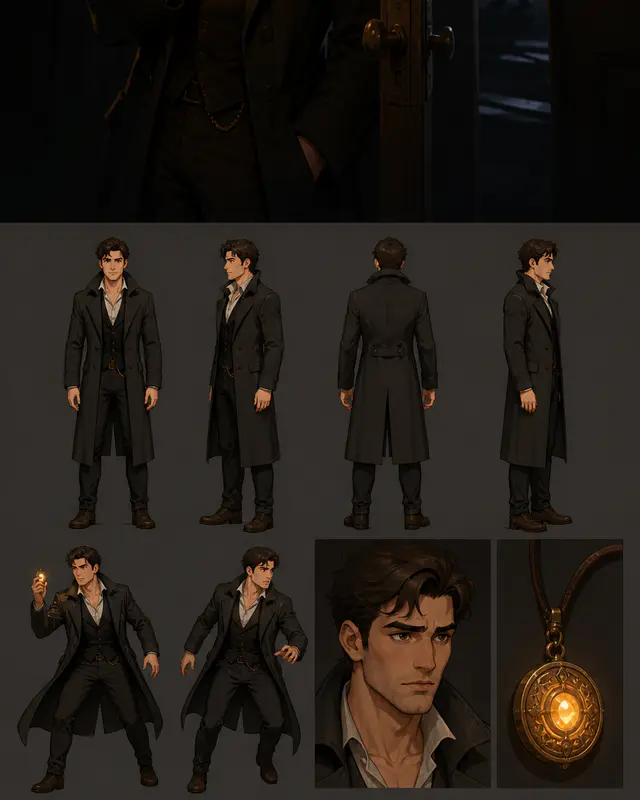 Character-sheet first motion reference pack — Hero Clue