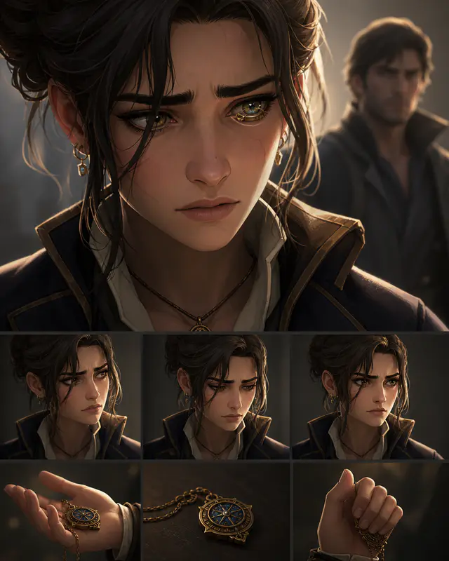 Blender previsualized Seedance handoff board — Character Emotion Closeup